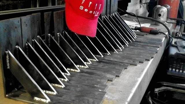 Welded stringer plates