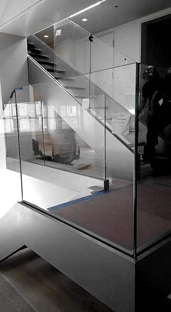 Glass and steel stair, Spring St