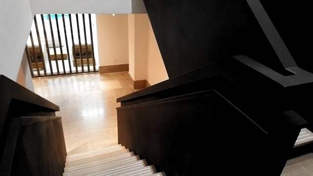 Blackened steel stair, 2017